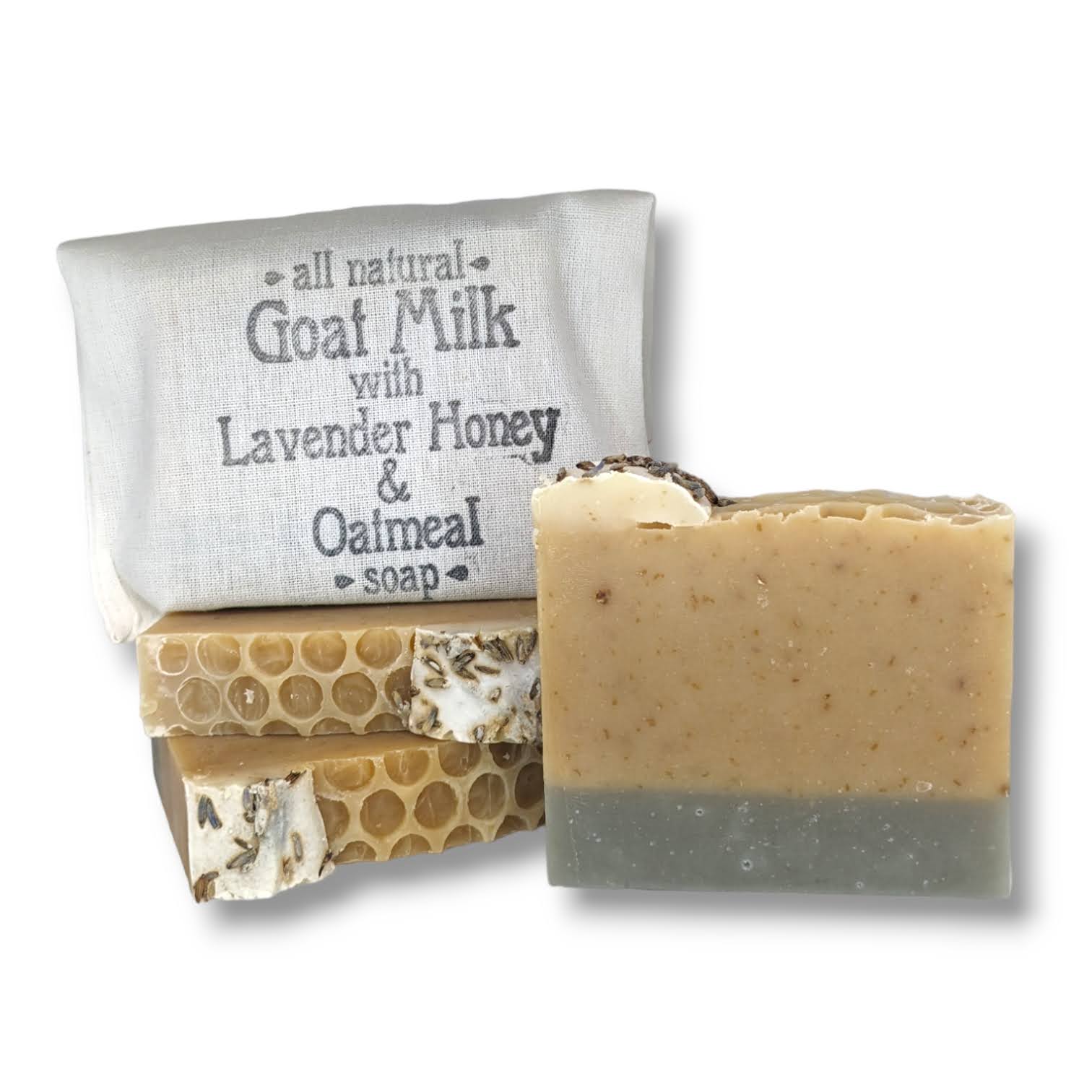 Oatmeal & Honey Goat's Milk Soap- Unscented – Hibiscus Artisan Soaps