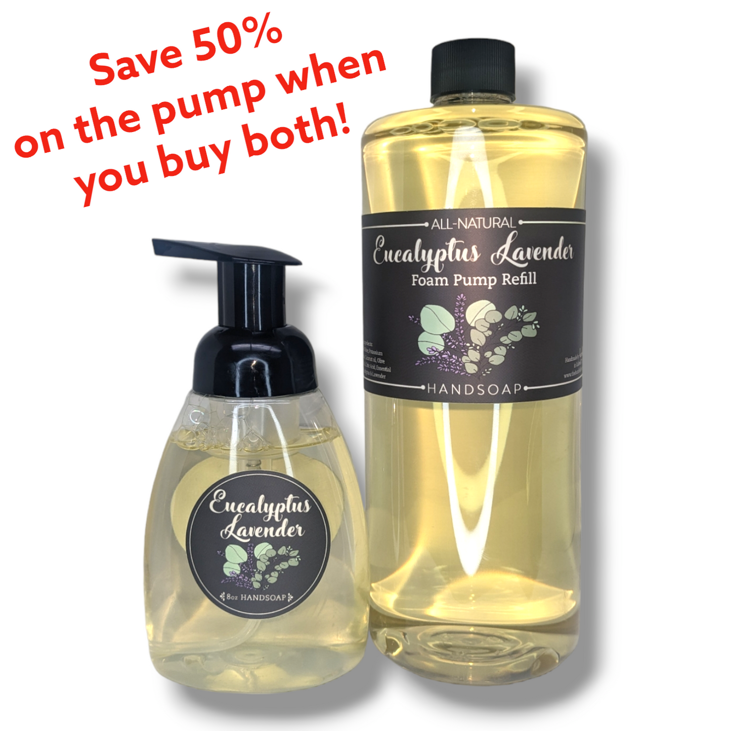 Eucalyptus Lavender Foam Pump and Refill Set