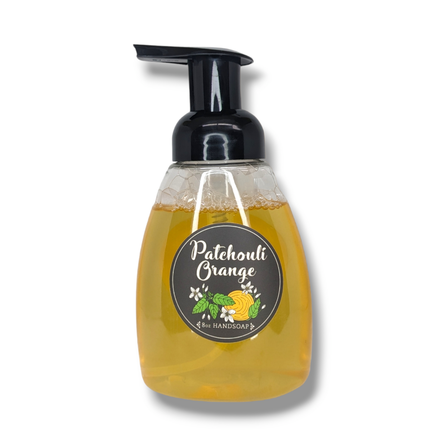 Patchouli Orange 8oz Liquid Hand Soap with Foam Pump
