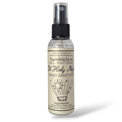 Holiday Hand Sanitizers - 70% Alcohol & 100% Natural