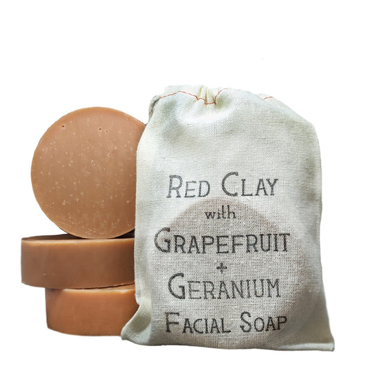 Red Clay Facial Soap (for combo skin)